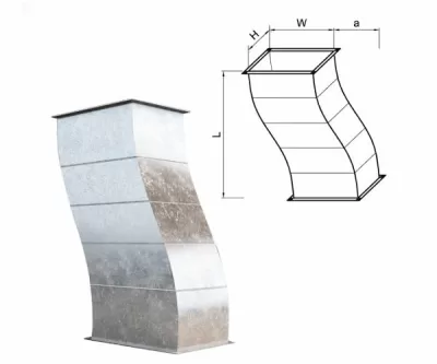 ỐNG GIÓ LƯỢN - VUÔNG - Ảnh 2