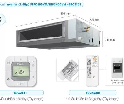 Máy lạnh giấu trần nối ống gió Daikin inverter FBFC85DVM9/RZFC85DVM - Ảnh 3