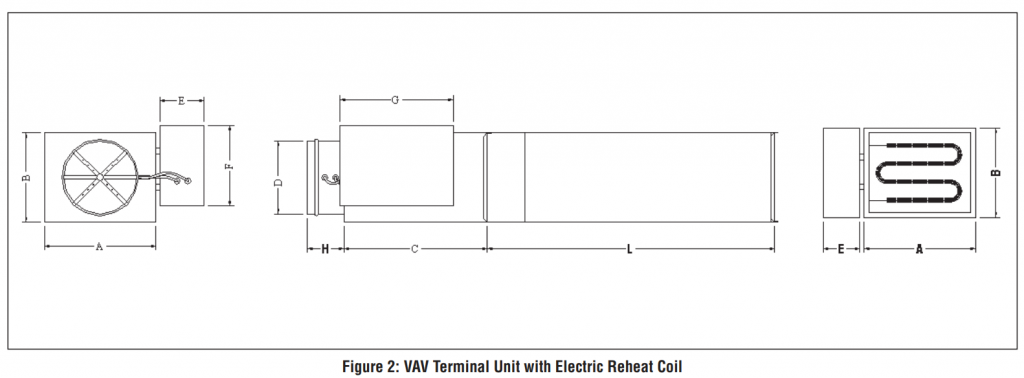VAV Terminal Unit with Electric Reheat Coil