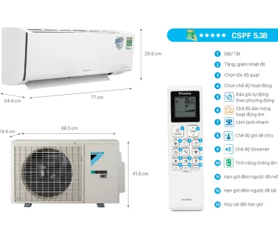 MÁY LẠNH DAIKIN 1.5 HP INVERTER FTKF35XVMV - Ảnh 5