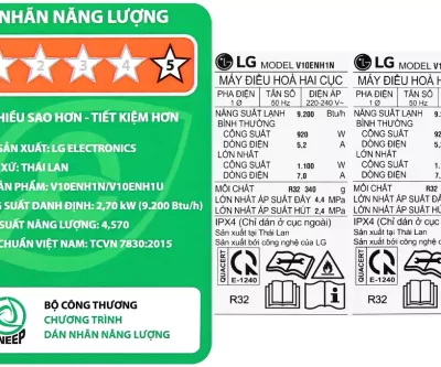 MÁY LẠNH LG DUAL INVERTER 1.0 HP V10ENH1 - Ảnh 9