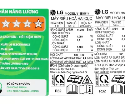MÁY LẠNH LG DUAL INVERTER 1.5 HP V13ENH1 - Ảnh 9