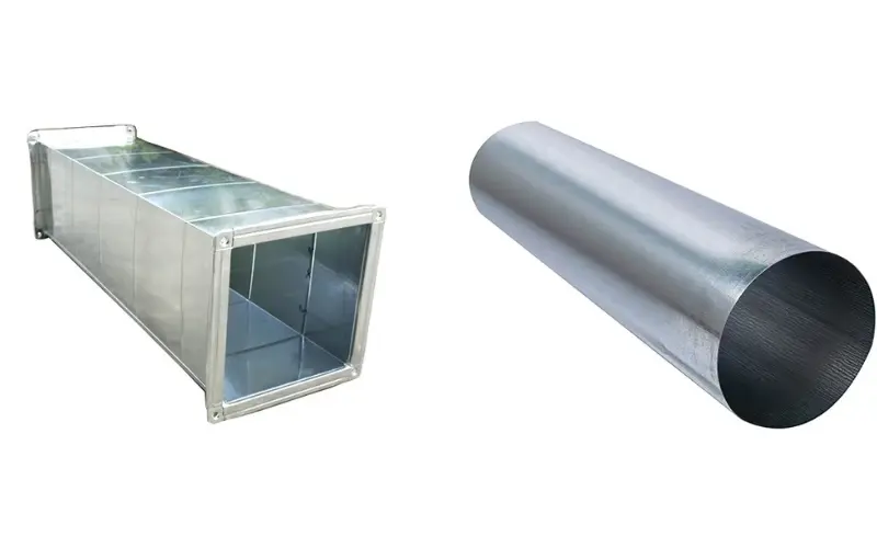 tong quan ve ong gio vuong va ong gio tron trong he thong hvac
